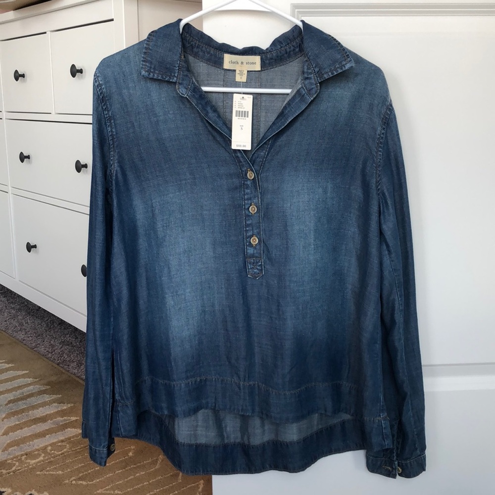 Cloth and Stone Denim Shirt NWT